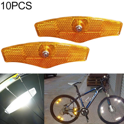 10 PCS Mountain Bike Spoke Reflection (Yellow)-garmade.com