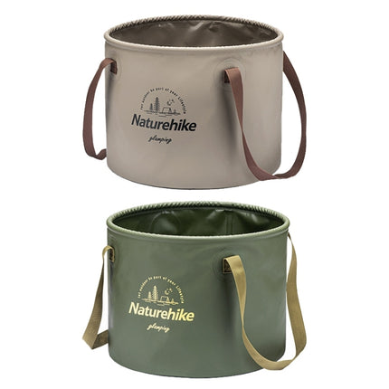 Naturehike NH20SJ040 20L PVC Outdoor Camping Foldable Water Storage Bucket (Coffee)-garmade.com