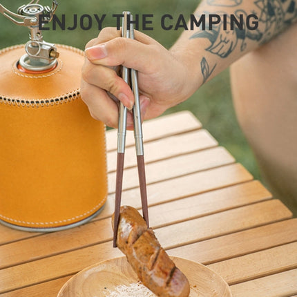 Naturehike NH20CJ010 Outdoor Camping Portable Folding Wenge Chopsticks-garmade.com