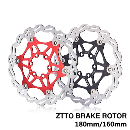 ZTTO Mountain Bike Disc Brake Disc Six Nail 160mm (Black)-garmade.com