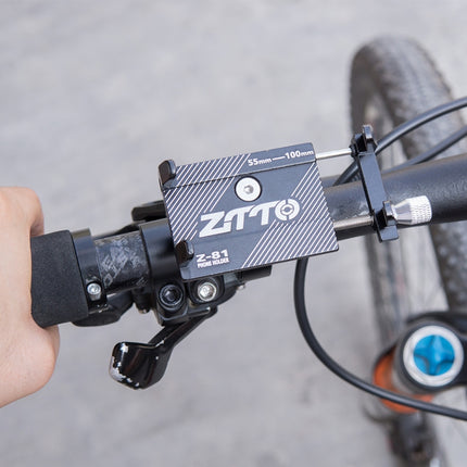 ZTTO Mountain Bike Bicycle Phone Holder Handlebar Frame Motorcycle Riding Bracket (Silver)-garmade.com