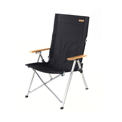 Naturehike NH17T003-Y Outdoor Aluminum Alloy 3-modes Adjustable Folding Chair (Black)-garmade.com