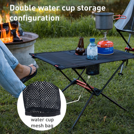 Naturehike NH19Z027-Z Lightweight Foldable Outdoor Camping Portable Table(Black)-garmade.com