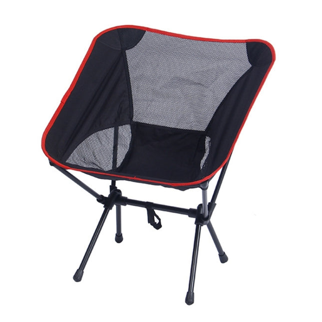 Small Outdoor Camping Leisure Beach Portable Folding Chair (Black)-garmade.com