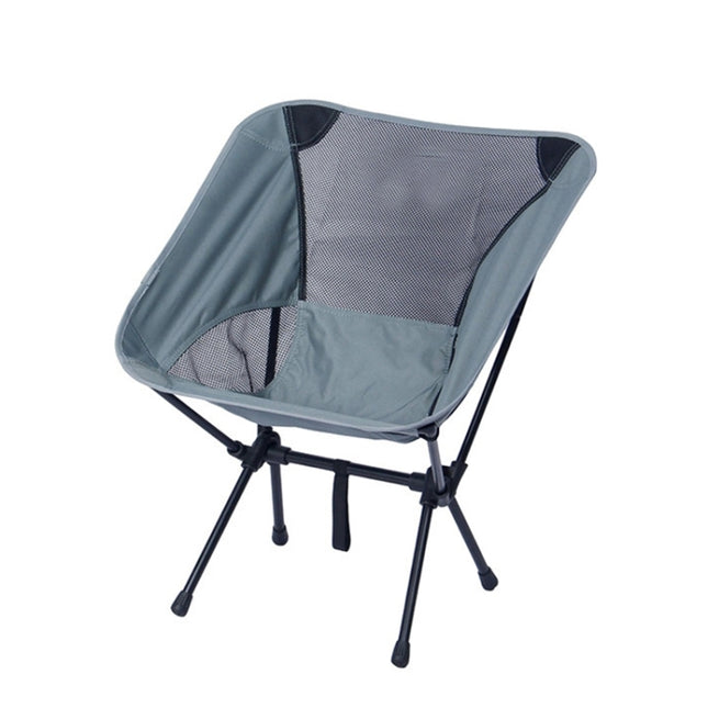 Small Outdoor Camping Leisure Beach Portable Folding Chair (Grey)-garmade.com