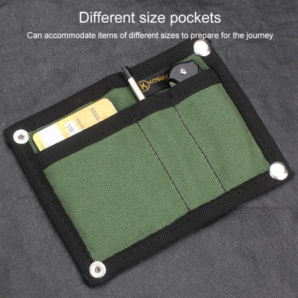 KOSIBATE H241 Portable Canvas Multifunctional Tool Storage Bag (Black)-garmade.com
