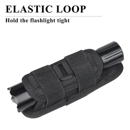 KOSIBATE H-133 Outdoor Hiking Nylon Flashlight Case (Black)-garmade.com