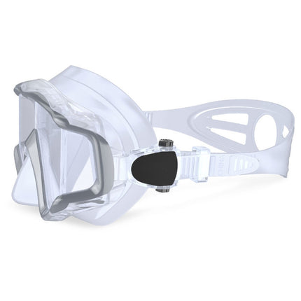 DM600 Silica Gel Diving Mask Swimming Goggles Diving Equipment for Adults (White)-garmade.com