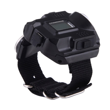 HT-8008 Multi-functional Rechargeable LED Flashlight Watch with Compass-garmade.com