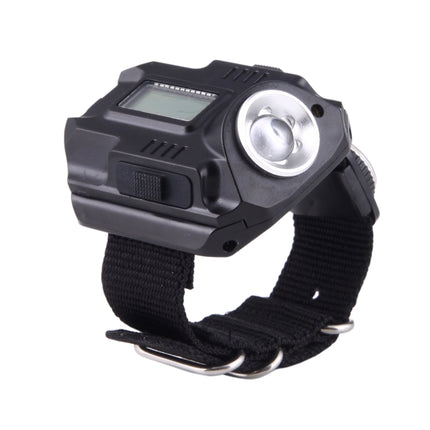 HT-8008 Multi-functional Rechargeable LED Flashlight Watch with Compass-garmade.com