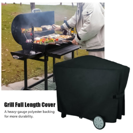 Outdoor Garden BBQ Grill Waterproof and Dustproof Cover, Size:112.4x64.1x95.6cm(Black)-garmade.com