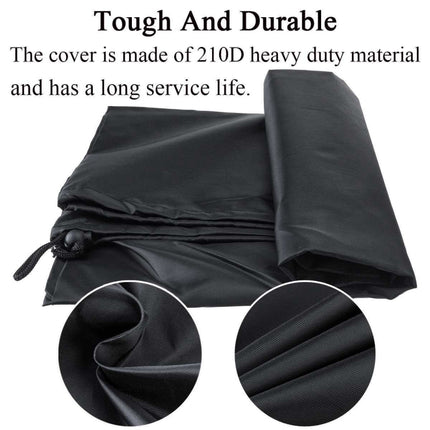 Outdoor Yacht Seat Waterproof and Dustproof Protective Cover, Size: 56x61x64/30cm (Black)-garmade.com