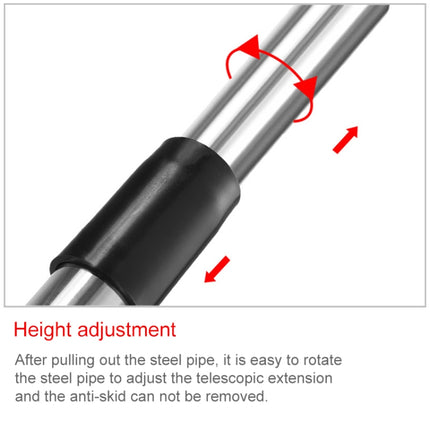 10 PCS 3M 2 Knots Multi-function Telescopic Stainless Steel Teaching Stick Guide Flagpole Signal Flag-garmade.com