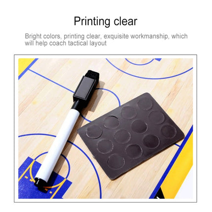 Professional Foldable Basketball Coaching Board Double-sided Coaches Clipboard Basketball Board-garmade.com