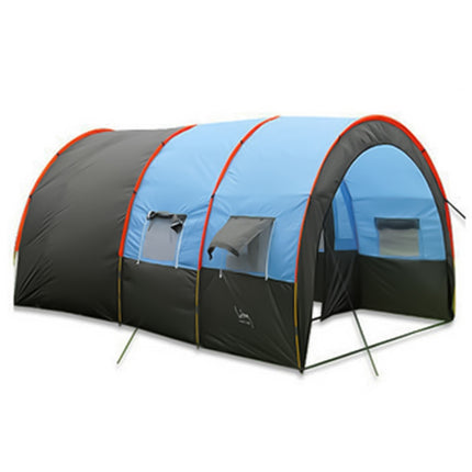 KLM-3017 Ultralarge 5-8 Person Double Layer Waterproof Group Camping Tunnel Tent-garmade.com