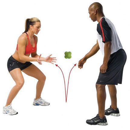 Hexagonal Reaction Ball Quickness and Agility Training Ball, Training Hand and Eye Coordination(Green)-garmade.com