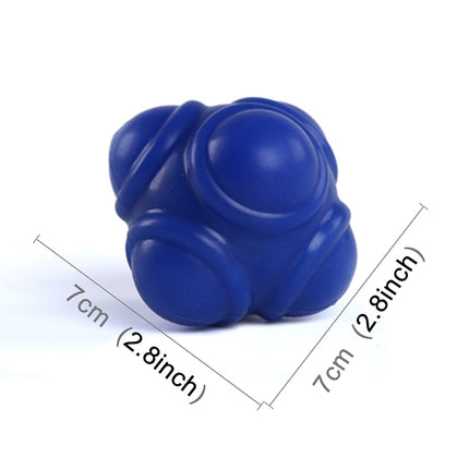 Hexagonal Reaction Ball Quickness and Agility Training Ball, Training Hand and Eye Coordination(Blue)-garmade.com