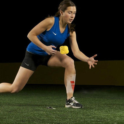 Hexagonal Reaction Ball Quickness and Agility Training Ball, Training Hand and Eye Coordination(Yellow)-garmade.com