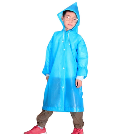 Outdoor Mountaineering Eva Thickened Children Fashion Raincoat Average Size(Blue)-garmade.com