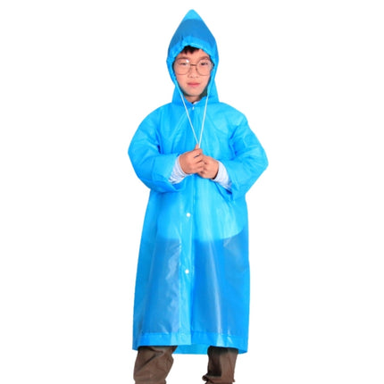 Outdoor Mountaineering Eva Thickened Children Fashion Raincoat Average Size(Blue)-garmade.com