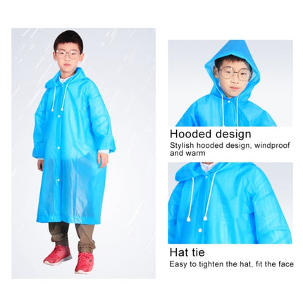 Outdoor Mountaineering Eva Thickened Children Fashion Raincoat Average Size(Blue)-garmade.com