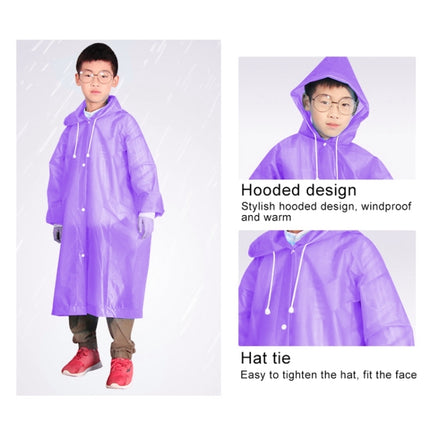 Outdoor Mountaineering Eva Thickened Children Fashion Raincoat Average Size(Purple)-garmade.com