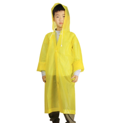 Outdoor Mountaineering Eva Thickened Children Fashion Raincoat Average Size(Yellow)-garmade.com