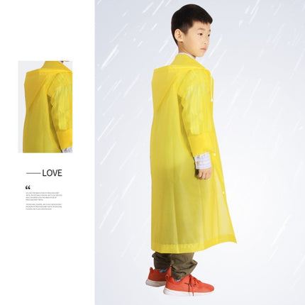 Outdoor Mountaineering Eva Thickened Children Fashion Raincoat Average Size(Yellow)-garmade.com