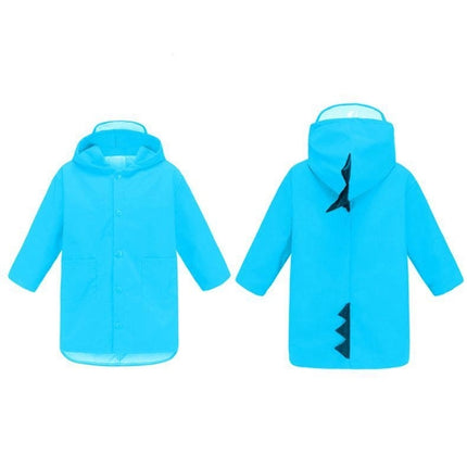 Cartoon Dinosaur Children Fashion Raincoat Size: S(Blue)-garmade.com