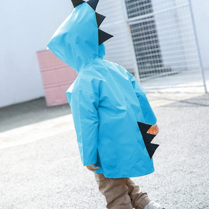 Cartoon Dinosaur Children Fashion Raincoat Size: S(Blue)-garmade.com