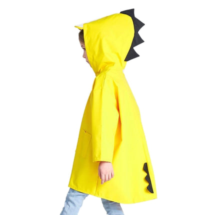 Cartoon Dinosaur Children Fashion Raincoat Size: S(Yellow)-garmade.com