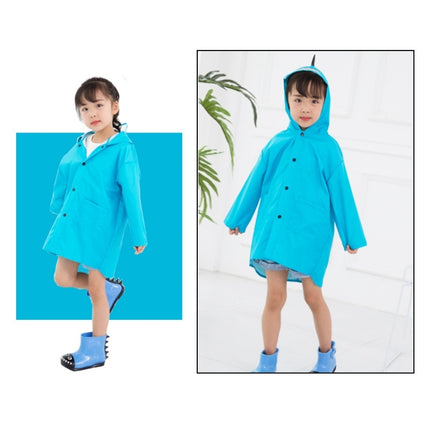 Cartoon Dinosaur Children Fashion Raincoat Size: M(Blue)-garmade.com