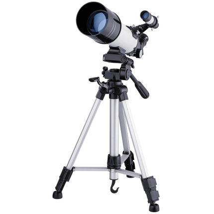 WR852-3 16x/66x70 High Definition High Times Astronomical Telescope with Tripod & Phone Fixing Clip & Moon Filter(White)-garmade.com