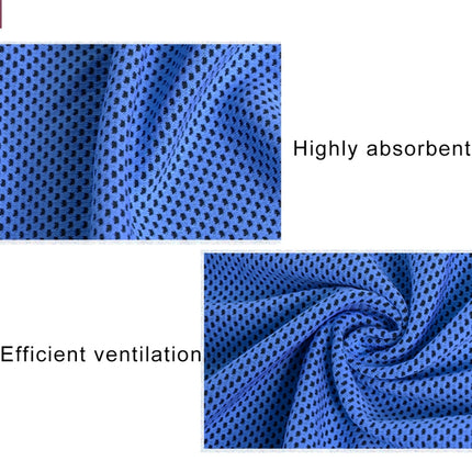 2 PCS Microfiber Fabric Gym Sports Towel Enduring Ice Towel, Size: 30*100cm(Dark Blue)-garmade.com