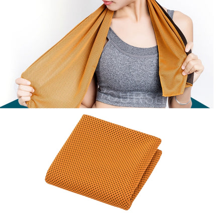 2 PCS Microfiber Fabric Gym Sports Towel Enduring Ice Towel, Size: 30*100cm(Orange)-garmade.com