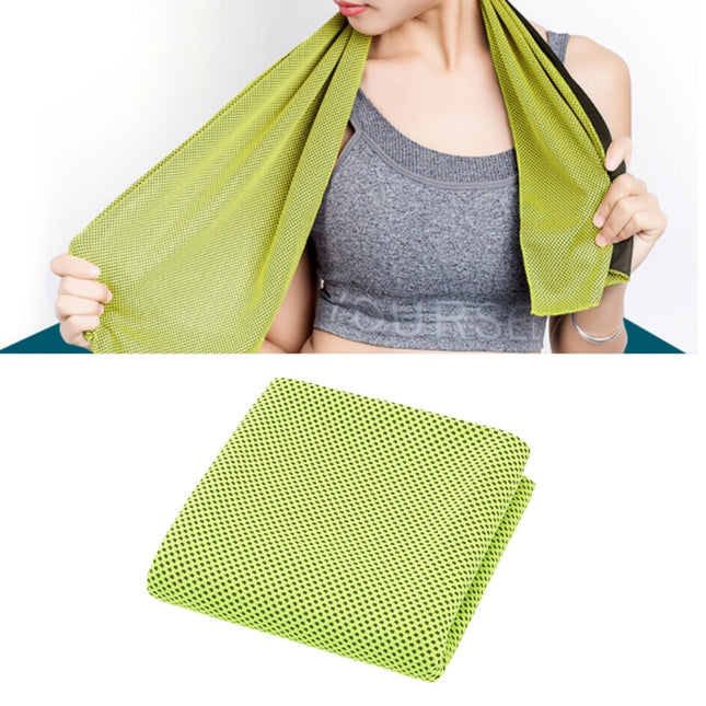 2 PCS Microfiber Fabric Gym Sports Towel Enduring Ice Towel, Size: 30*100cm(Green)-garmade.com