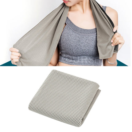 2 PCS Microfiber Fabric Gym Sports Towel Enduring Ice Towel, Size: 30*100cm(Grey)-garmade.com