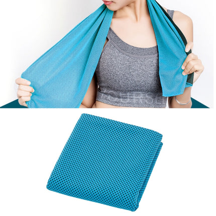2 PCS Microfiber Fabric Gym Sports Towel Enduring Ice Towel, Size: 30*100cm(Blue)-garmade.com