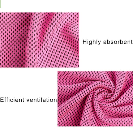 2 PCS Microfiber Fabric Gym Sports Towel Enduring Ice Towel, Size: 30*100cm(Magenta)-garmade.com