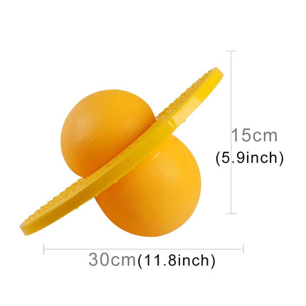 Bouncing Ball Explosion-proof Balance Outdoor Inflatable Exercise Jumping Balls Toys(Yellow)-garmade.com