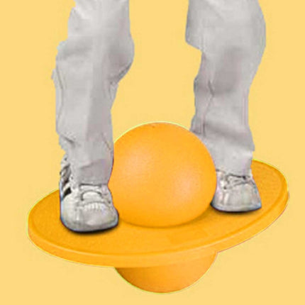 Bouncing Ball Explosion-proof Balance Outdoor Inflatable Exercise Jumping Balls Toys(Yellow)-garmade.com