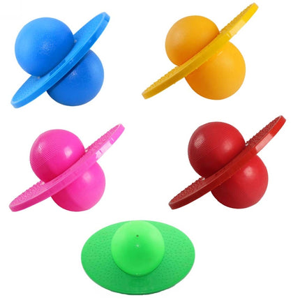 Bouncing Ball Explosion-proof Balance Outdoor Inflatable Exercise Jumping Balls Toys (Pink)-garmade.com