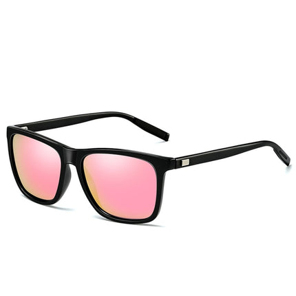 Men Retro Fashion Aluminum Magnesium Frame UV400 Polarized Sunglasses (Black Tarnish+ Grey)-garmade.com