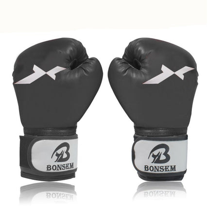 BONSEM Training Boxing Gloves for Adults(Black)-garmade.com