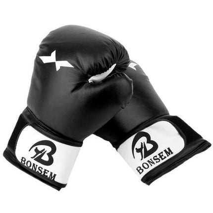 BONSEM Training Boxing Gloves for Adults(Black)-garmade.com