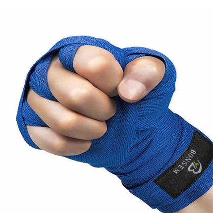 BONSEM Training Boxing Bandage for Adults, Size: 2.5m (Blue)-garmade.com