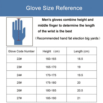 PGM Left Hand Sheepskin Anti-slip Particle Golf Men Gloves, Size: 23#-garmade.com