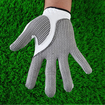 PGM Right Hand Sheepskin Anti-slip Particle Golf Men Gloves, Size: 22#-garmade.com