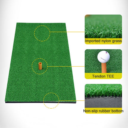 Indoor Golf Practice Mat EVA Materials Golf Exercise Mat with TEE Regular Edition, Size: 30*60cm-garmade.com