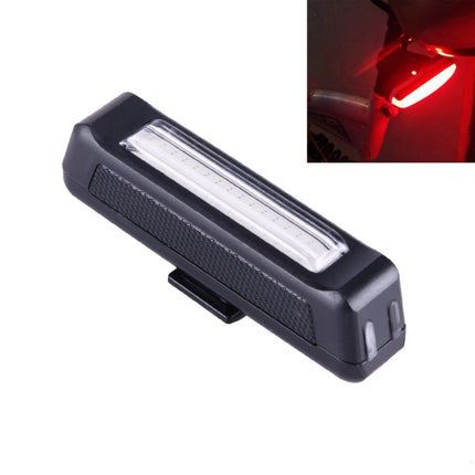 RAYPAL RPL-2261 100LM Red Light COB LED USB Rechargeable 6 Modes Bicycle Rear Light Warning Light with Handlebar Mount-garmade.com